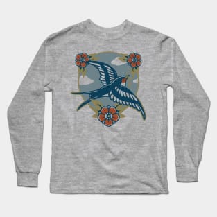 Vintage Swallow Long Sleeve T-Shirt